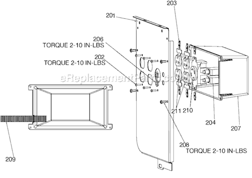 Page D Diagram and Parts List for BSI550-W Type 0 Porter Cable Generator